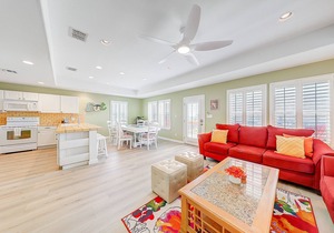 Ocean-view home with fast WiFi, central AC, and private washer/dryer