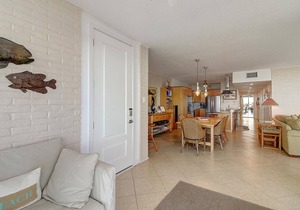 Panoramic views of the ship channel & private fishing pier from living room!