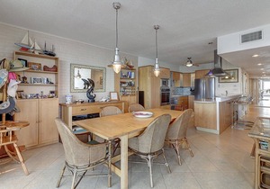 Panoramic views of the ship channel & private fishing pier from living room!