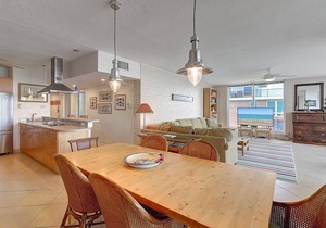 Panoramic views of the ship channel & private fishing pier from living room!