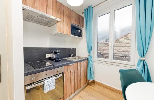 Allevard Apartment | Élégance contemporaine près des Thermes.