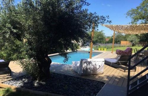 Vichy House | Élégante maison à Vichy : piscine chauffée, jardin arboré, terrasse et climatisation - FR-1-489-494