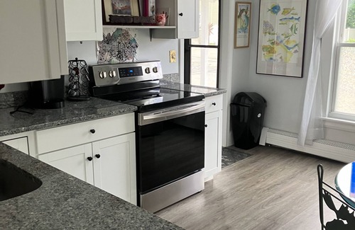 Old Orchard Beach Apartment | 1 bedroom apartment steps away from Old Orchard Beach with partial ocean view.