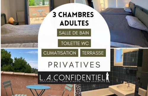 Le Dramont House | 10 à 12 pers FAMILLE Amateurs randonnée Boulouris Panorama Saint Raphael Tennis Piscine partagé