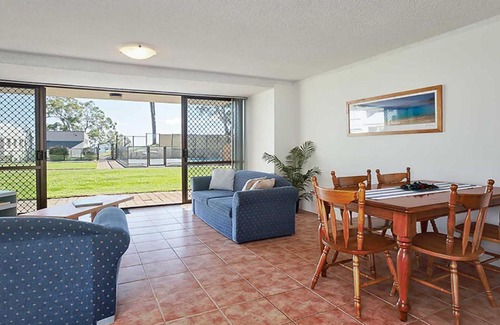 Nelson Bay Apartment | 13 'The Poplars' 34 Magnus Street - ground floor unit and pool in complex