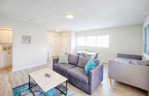 Deerfield Beach Apartment | 1BR Beach Walk With Pool 201 | Sleeps up to 4