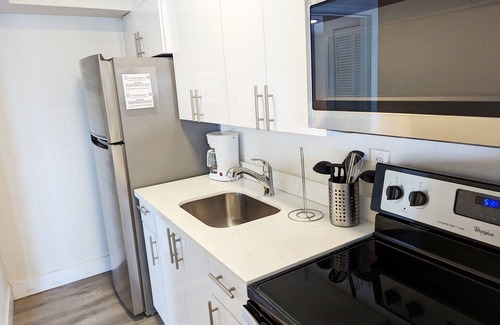 Deerfield Beach Apartment | 1BR Beach Walk With Pool 201 | Sleeps up to 4