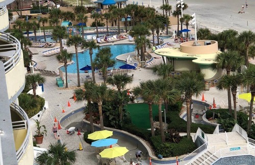 Daytona Beach Condo | 2 BED OCEAN FRONT CONDO WYNDHAM OCEAN WALK 4/9-4/13, CHEER WEEK WED-SUN SLEEP 8