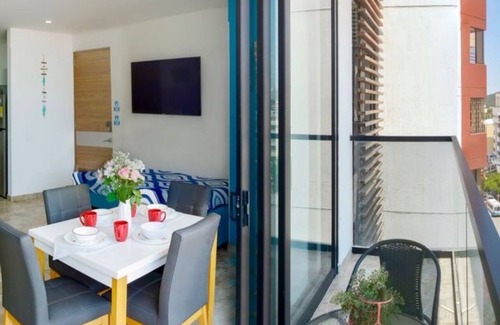 Comuna 3 Apartment | 2-bedroom apartment in enjoyable el rodadero Santa Marta with WiFi, AC