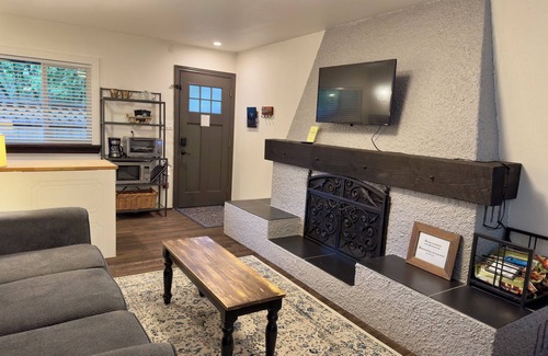 Harrison Hot Springs Hotel | 2 person jacuzzi suite with fireplace and kitchenette