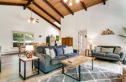 Beech Mountain House | 2-story home with Village Creek views, gas grill, gas fireplace, firepit & deck