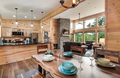 Cosby Cabin | 2BR Cabin with Private Indoor Pool and Hot Tub