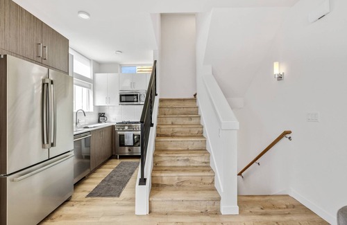 Minor House | 2BR Townhome w/City Skyline Views & Easy Parking!