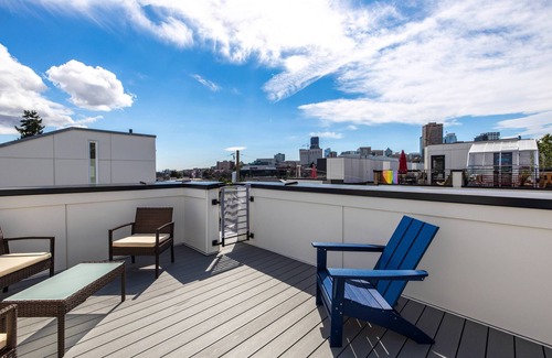 Minor House | 2BR Townhome w/City Skyline Views & Easy Parking!