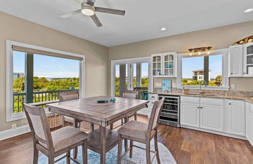 Oak Island House | 2nd Row Beach Home with views of beach and river on Oak Island, with heated pool