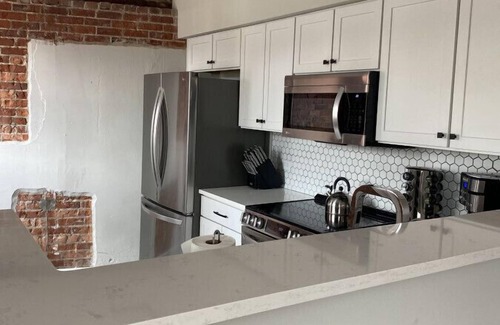 Jonesville Apartment | 3 BD Main St, Kitchen, Pet-Friendly, Sleeps 8