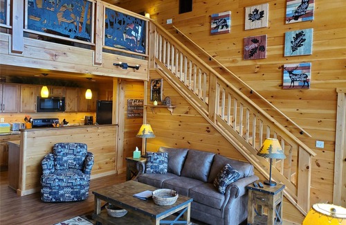 Sevierville Cabin | 3 Bed Cabin- Hot Tub, Fire Pit, Pool Table. Close to All The Holiday Fun!