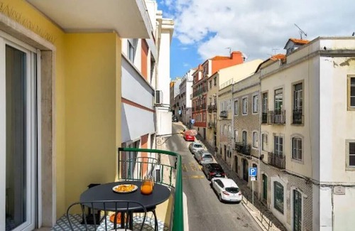 Lisbon Old Town Apartment | 3-Bedroom Duplex in Lisbon’s Trendy Principe Real with Pvt Balcony family only