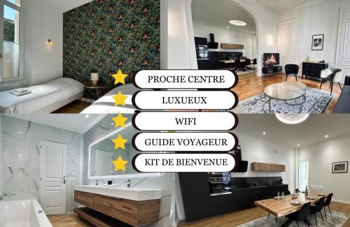 Reims City Centre Apartment | 3 Lenoir Grand T3 luxueux au centre-ville 4 pers