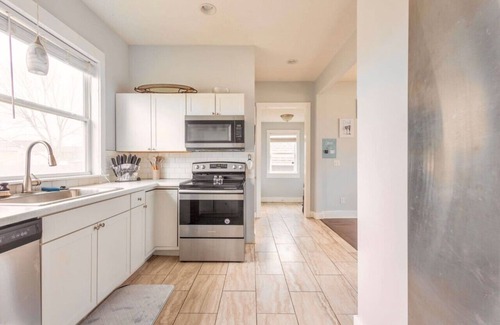 Kennedy King House | 3BR Downtown Home w/King Bed, Porch, Firepit,Grill