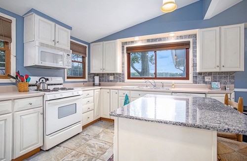 Plainwell House | 4 bedroom lakefront house on Pine Lake! Sunrise and Sunset views!