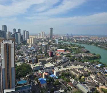 Ibbanwala Apartment | 41st Floor TRIZEN Smart Luxury Apartment with sea view and portcity view
