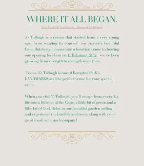 Kempton Park AH House | 55 Tulbagh events and wedding venue