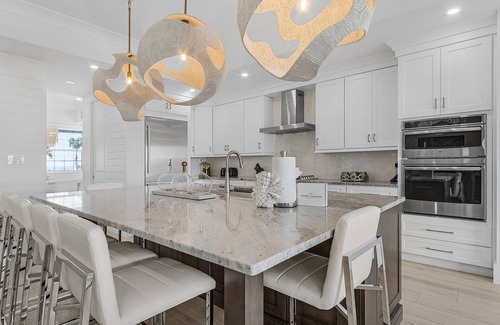 Fort Myers Beach House | 673 White Sands Retreat: Bay Views, Pool, Elevator