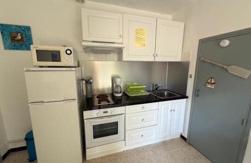 Portiragnes-Plage Apartment | 80m de la plage Appartement au rdc d'une maison 1 chambre 4 couchages cour LXRV9A