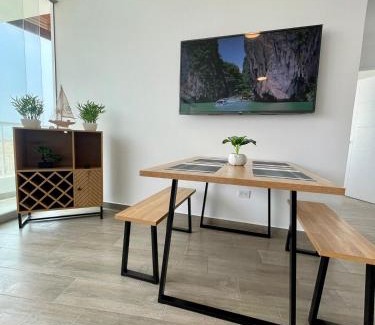 Asia Apartment | A 3 minutos de la Playa Moderno Departamento con Piscina y Parrilla en Asia