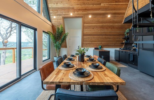 Canyon Lake Cabin | A-Frame with Heated Mini-Pool, Stunning Views