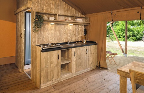 Zuna Cabin | A really nice glamping tent for your whole family, with large terrace