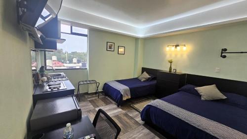 Cuautitlan Izcalli Apartment | A21 SUITE BLACK MAX para 1 a 4 personas, Especialistas en CORTAS, MEDIANAS Y LARGAS ESTANCIAS en IZCALLI TEPOTZOTLAN perfecto para Familias, Turistas, Contratistas, Estudiantes, Empresas A sólo 5 min Izcalli 5 min Esmeralda 20 min Satélite 25 min AIFA