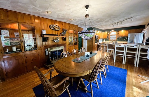 Old Forge House | ADK Channel House - Spacious, waterfront home. Huge boathouse with top sun deck
