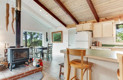 Copalis Beach House | Adorable cottage near the beach w/wood stove, firepit, & full kitchen