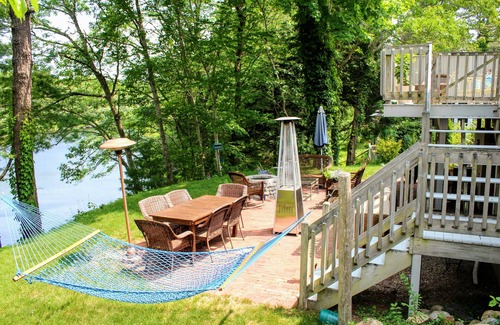 Osterville House | Adorable Pond Front Home Walking Distance to Town