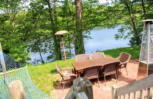 Osterville House | Adorable Pond Front Home Walking Distance to Town