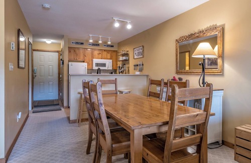 Silver Star Mountain Condo | Affordable Creekside Condo with Balcony Great views with BBQ - Pet Friendly Too!