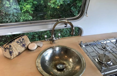 Liverton House | Airstream, vintage American caravan & Hottub