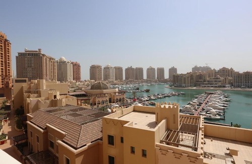 Doha Apartment | Alken Studio - Amazing Superior Studio with Marvellous Marina View in the Pearl, Doha