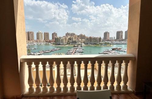 Doha Apartment | Alken Studio - Amazing Superior Studio with Marvellous Marina View in the Pearl, Doha