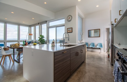 North Admiral House | Alki Beach House with Sweeping Sea & Mountain Views