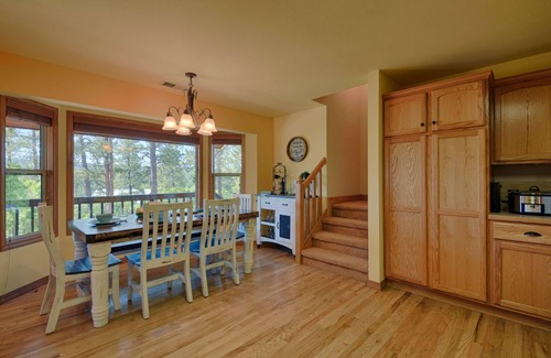 San Juan River Village House | All Decked Out: Wraparound Deck, Stunning Mountain Views, Near Downtown Pagosa & Wolf Creek Ski Area