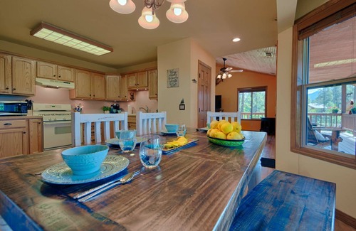 San Juan River Village House | All Decked Out: Wraparound Deck, Stunning Mountain Views, Near Downtown Pagosa & Wolf Creek Ski Area