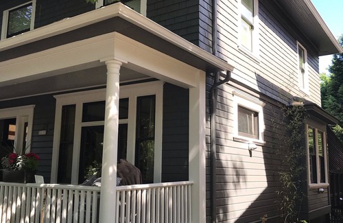 Belmont House | Amazing kitchen, deck, and new living room furniture. Awesome location!