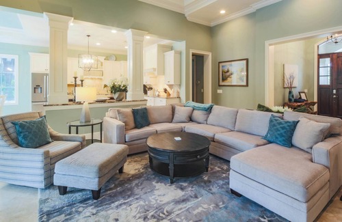 Sea Pines House | Amazing Sea Pines Multi Family Home with Private Backyard Oasis - Veranda, Pool & Lagoon