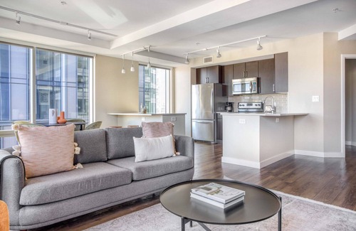 Theatre District Apartment | Amazing Theatre District 2BR w/W/D & Gym, nr Theaters, by Blueground