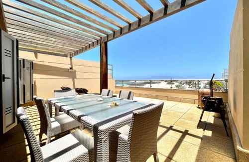 Los Lagos Apartment | Apartamento 1 dormitorio en playa Cotillo con FreeWifi, terraza con vistas a oceano