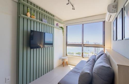 Pina Apartment | Apartamento com VISTA maravilhosa no bairro do Pina! Cozinha completa, Wi-Fi, Ar Condicionado e máquina de lavar - Condomínio com Estacionamento, Recepção 24h, Piscina e Academia