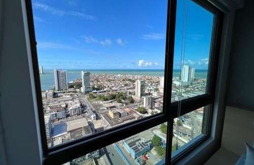 Pina Apartment | Apartamento com VISTA maravilhosa no bairro do Pina! Cozinha completa, Wi-Fi, Ar Condicionado e máquina de lavar - Condomínio com Estacionamento, Recepção 24h, Piscina e Academia